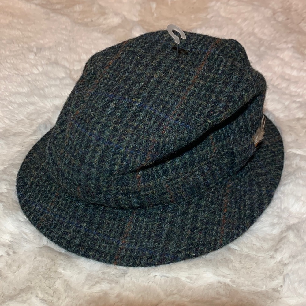 Vintage Harris Tweed wool hat